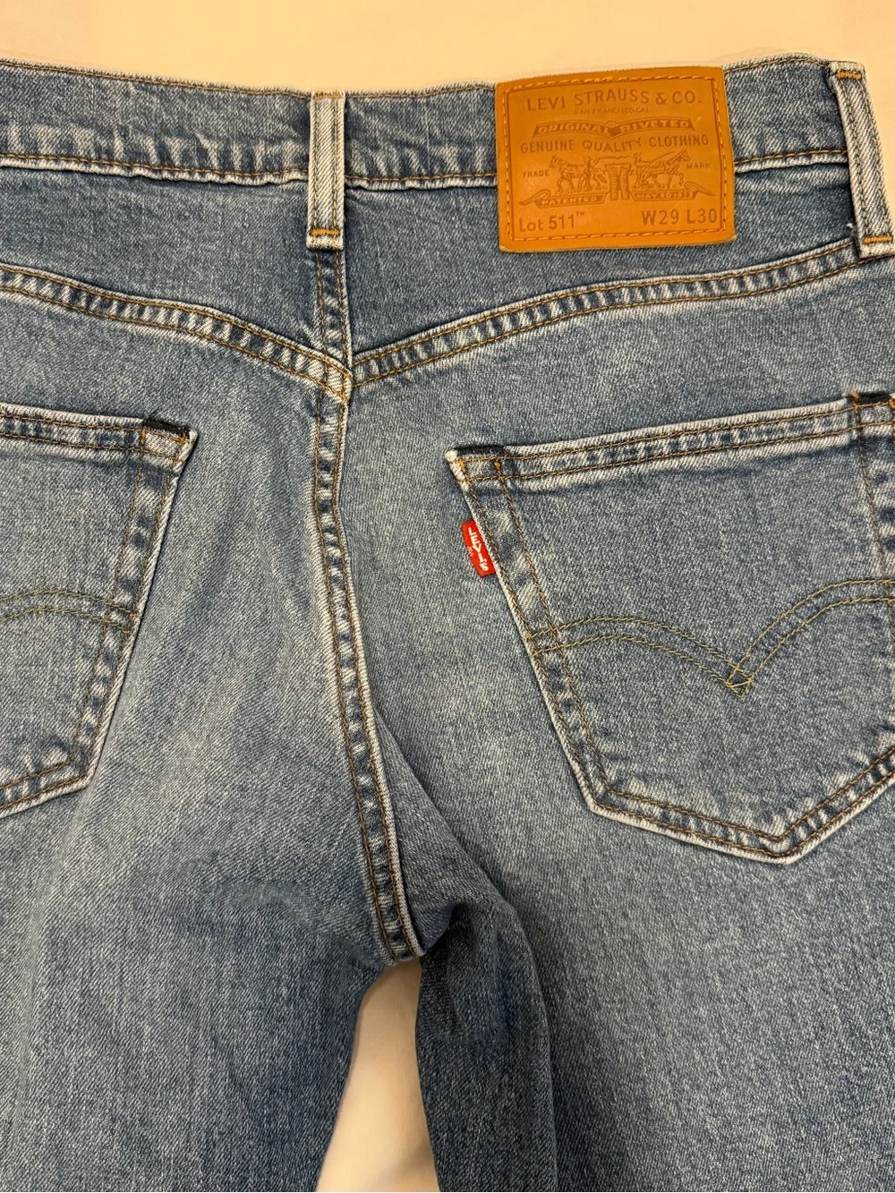 Levi's Premium lot 511 Men's Light-Mid Blue Straight Jeans 29x30